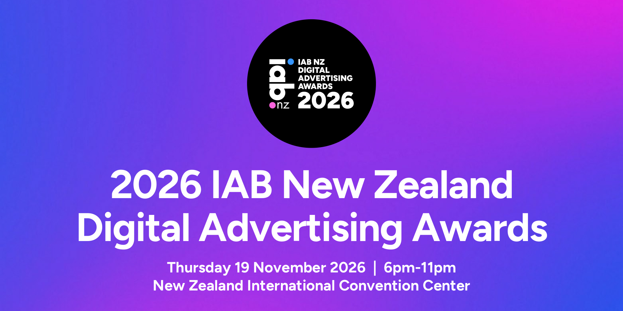 2026 IAB New Zealand Digital Advertising Awards